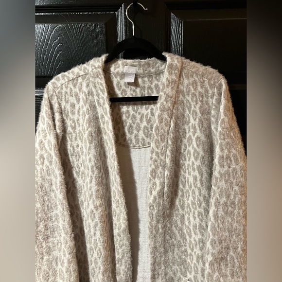 Chico’s Super Soft Leopard Print Cardigan Sweater - Picture 2 of 8
